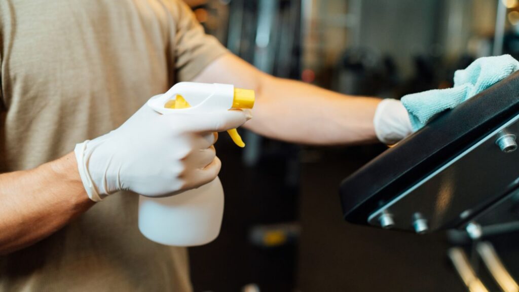 What Equipment in a Gym Requires Daily Sanitisation from Professional Cleaners?